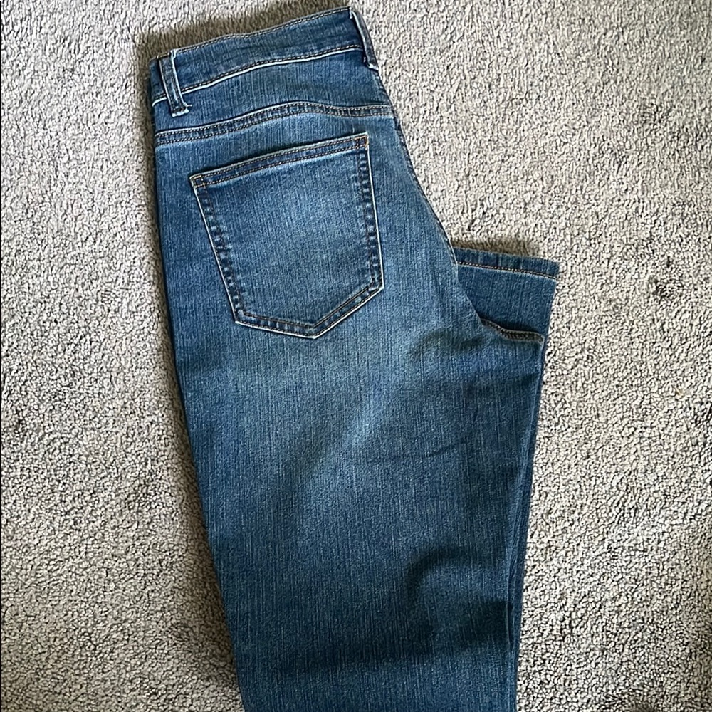 Style & Co. Blue Straight Jeans with Classic Indigo Wash
